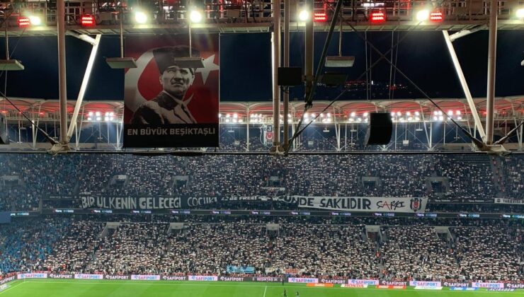 Beşiktaş taraftarları Filistin’i unutmadı