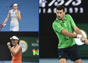 Avustralya Açık’ta Djokovic, Rybakina ve Pegula yarı finale çıktı