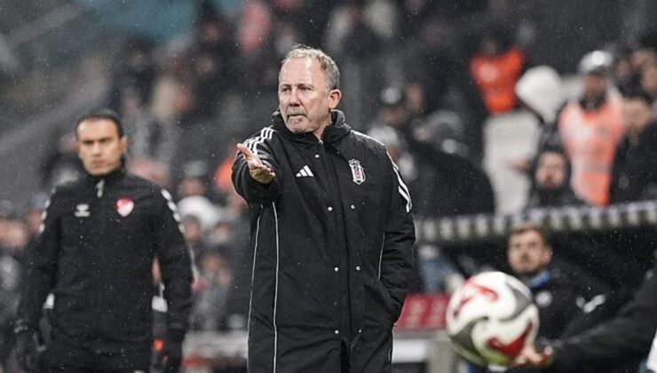 Beşiktaş Teknik Direktörü Sergen Yalçın’dan maç sonu hakem eleştirisi! ’Bize olunca kırmızı kart…’