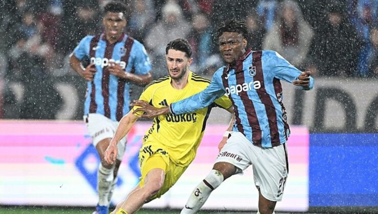 Dev derbide Fenerbahçe deplasmanda Trabzonspor’u mağlup etti!