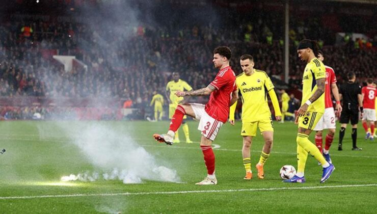 Nottingham-Fenerbahçe maçına yanıcı madde engeli