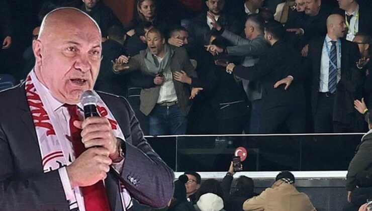 Maç sonu büyük gerilim! Samsunspor Başkanı Yüksel Yıldırım ve Fenerbahçeli taraftarlar arasında tartışma