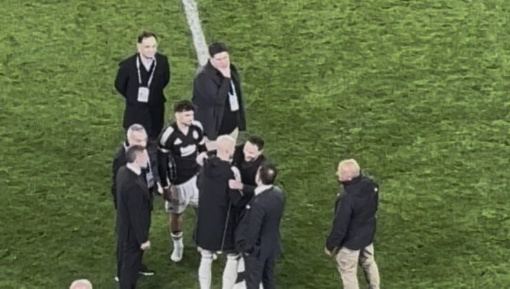 Cerny ile Tedesco arasında maç sonu samimi görüntüler!