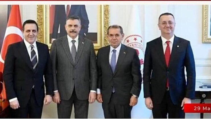 Galatasaray Başkanı Dursun Özbek’ten İçişleri Bakanı Mustafa Çiftçi’ye ziyaret