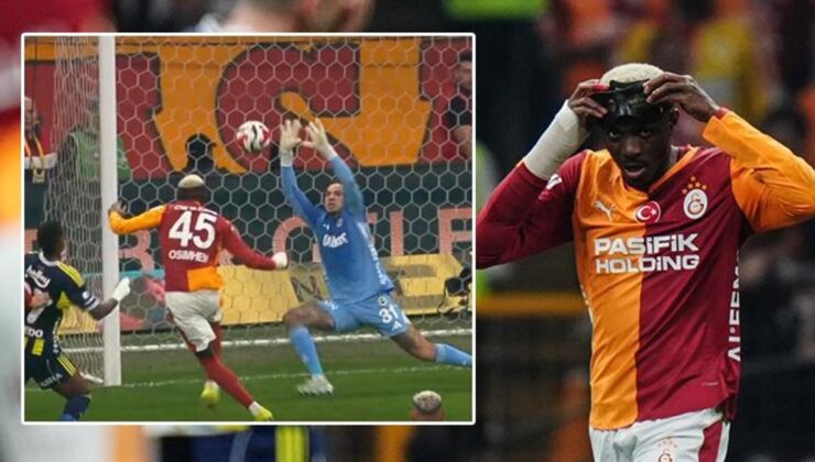 Galatasaray – Fenerbahçe derbisinde Osimhen’den ilginç gol! Perdeyi açtı